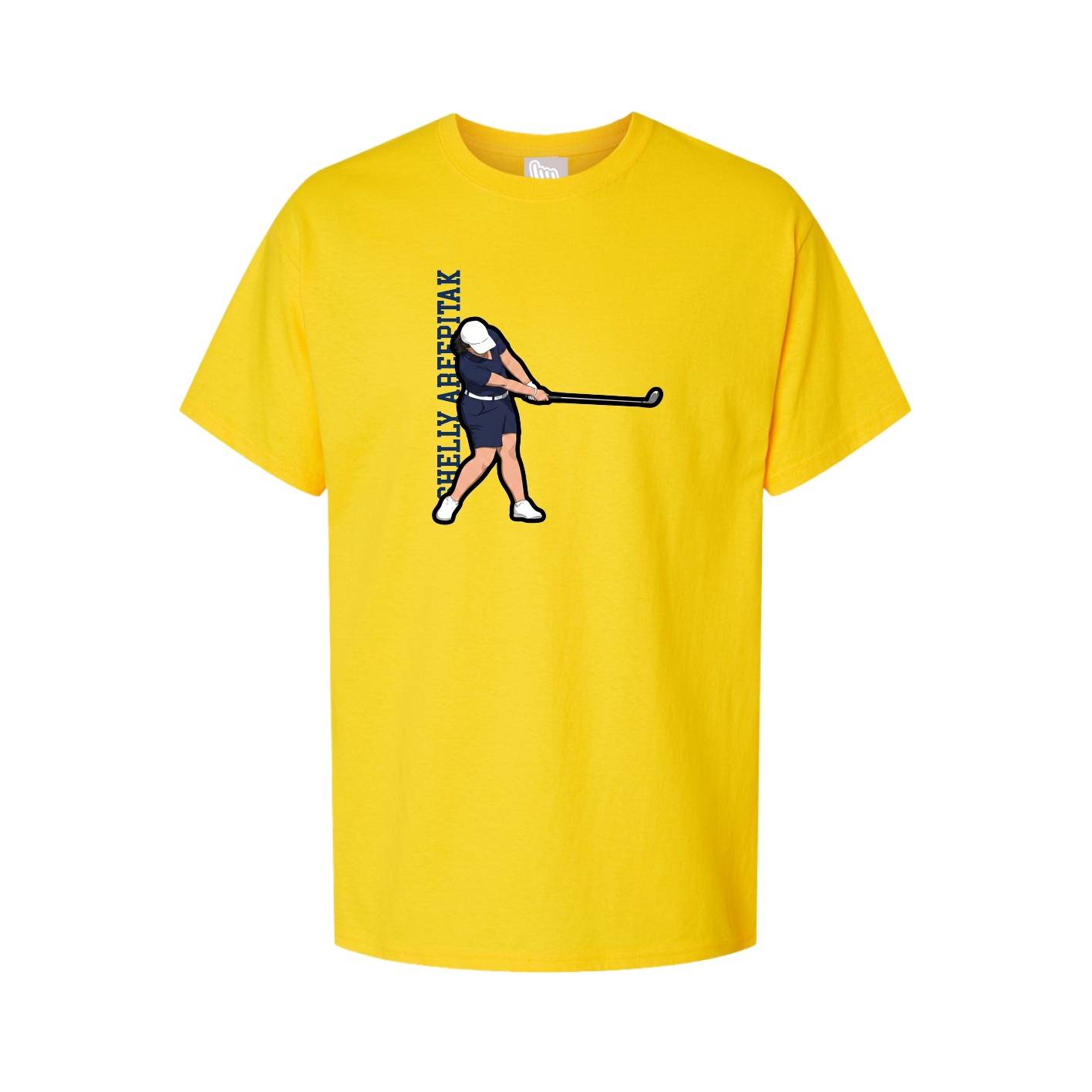 Tee — Name Vertical in Gold