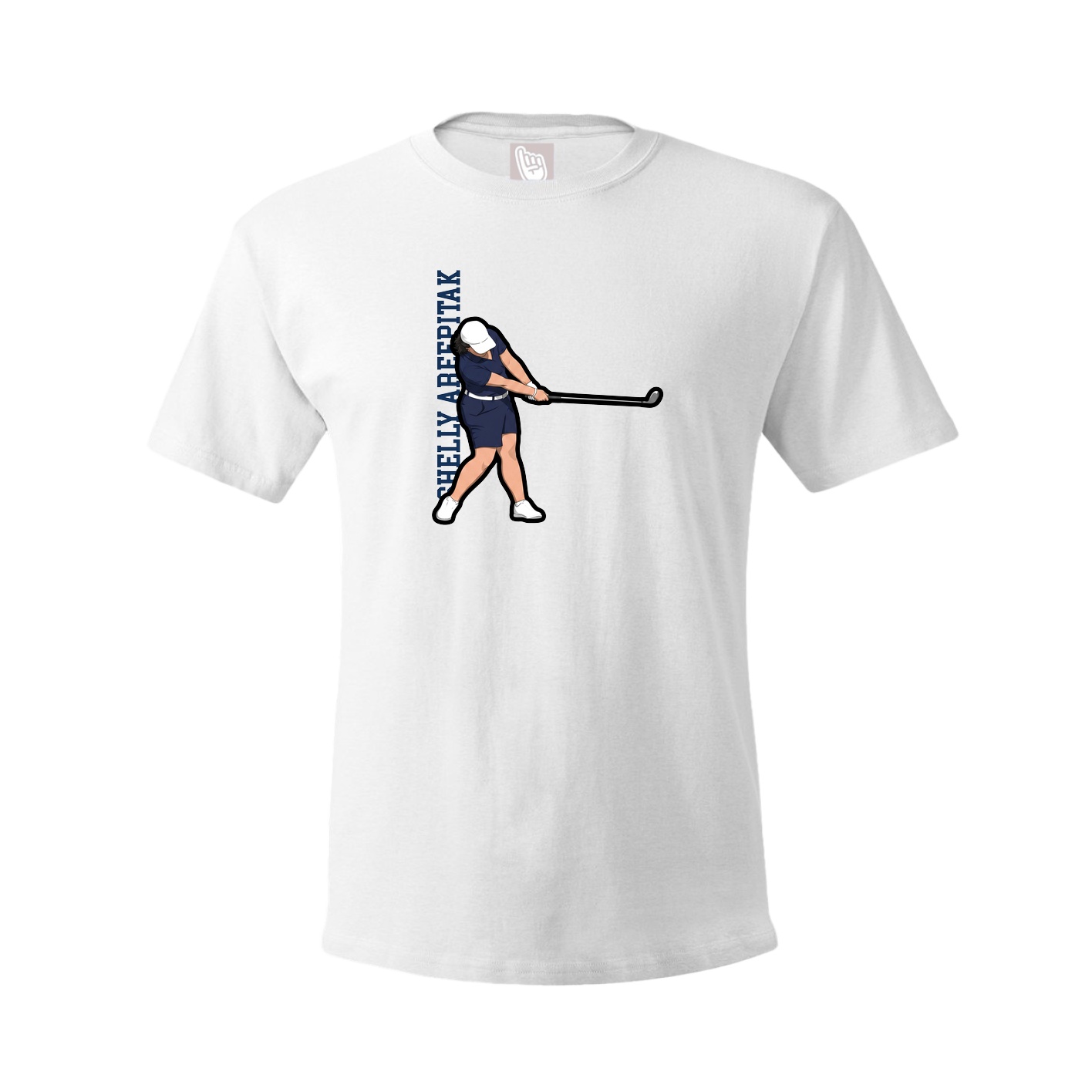 Youth Tee — Name Vertical in White