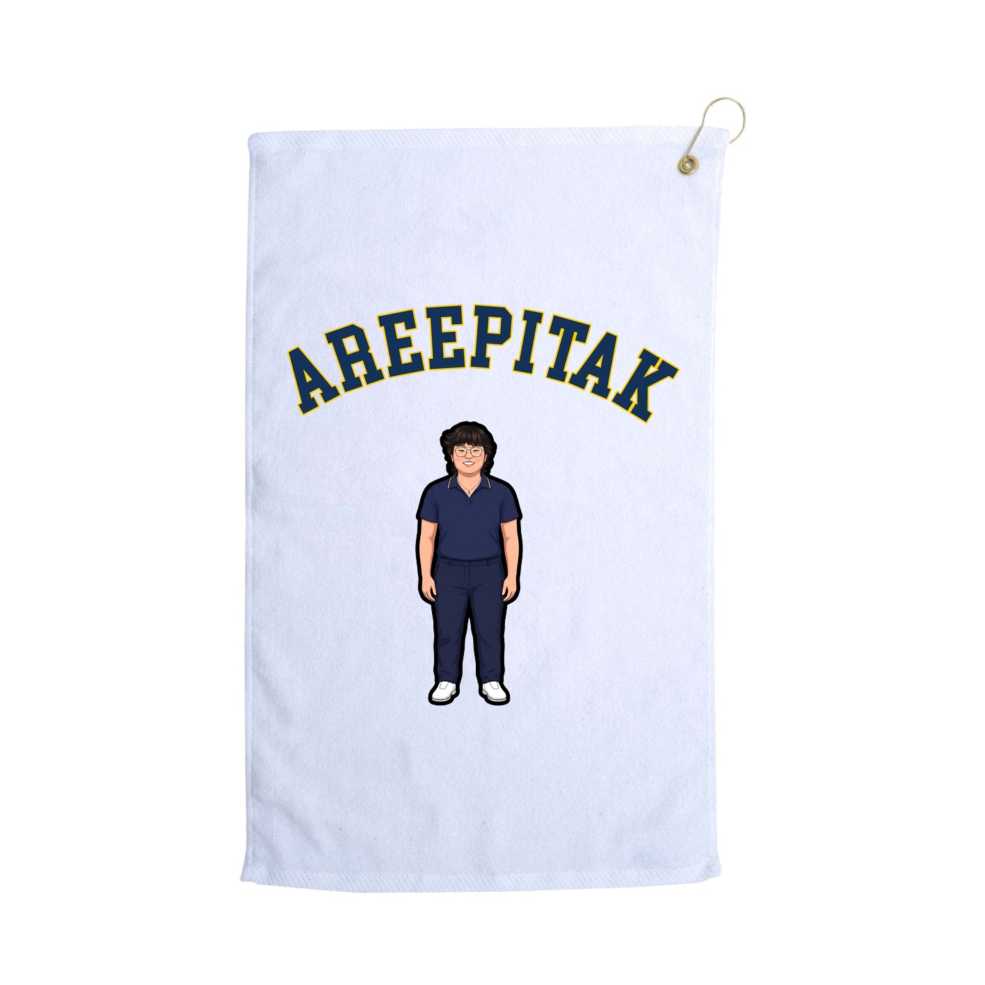 Golf Towel — Shirsey Arch in White