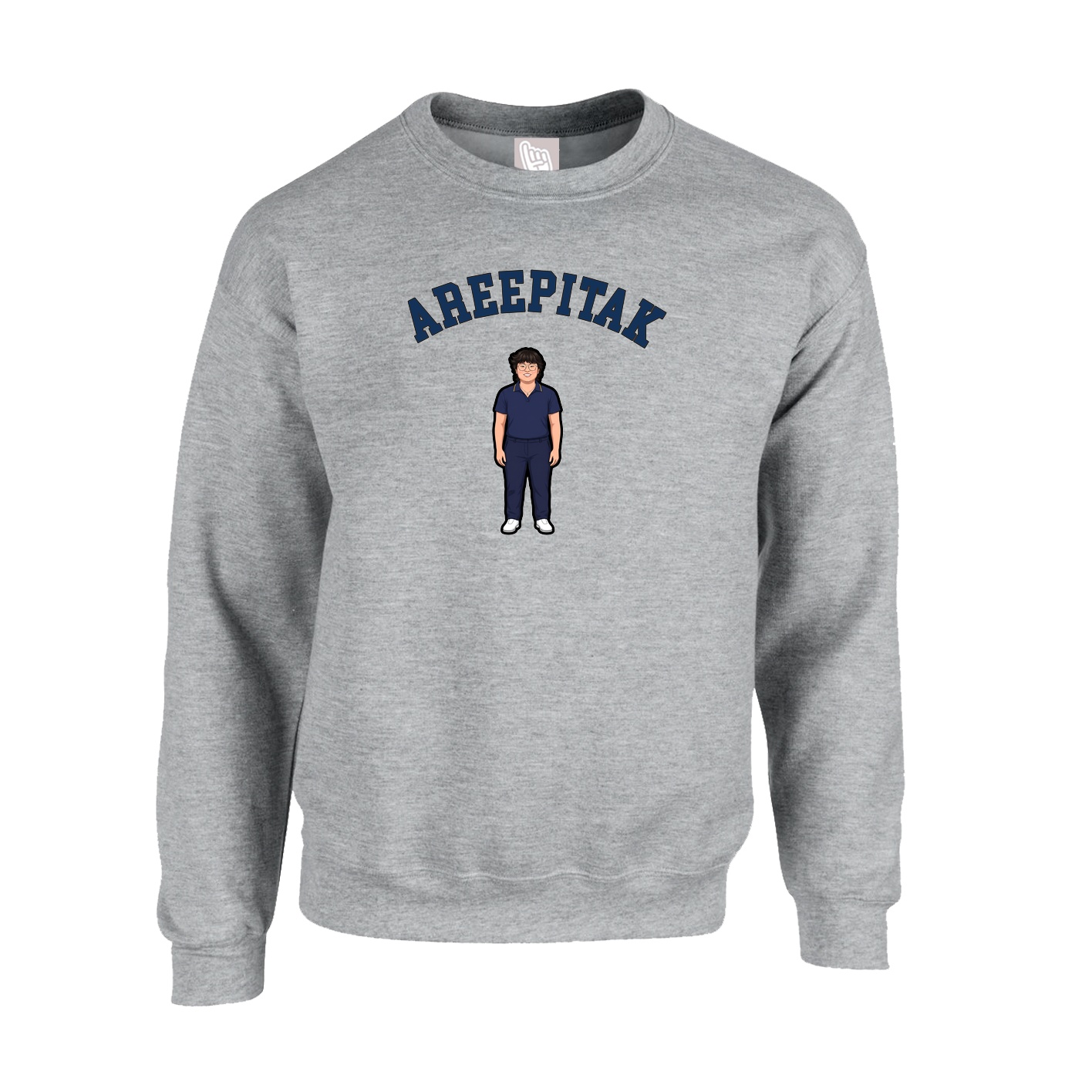 Fleece Crew — Shirsey Arch in Grey