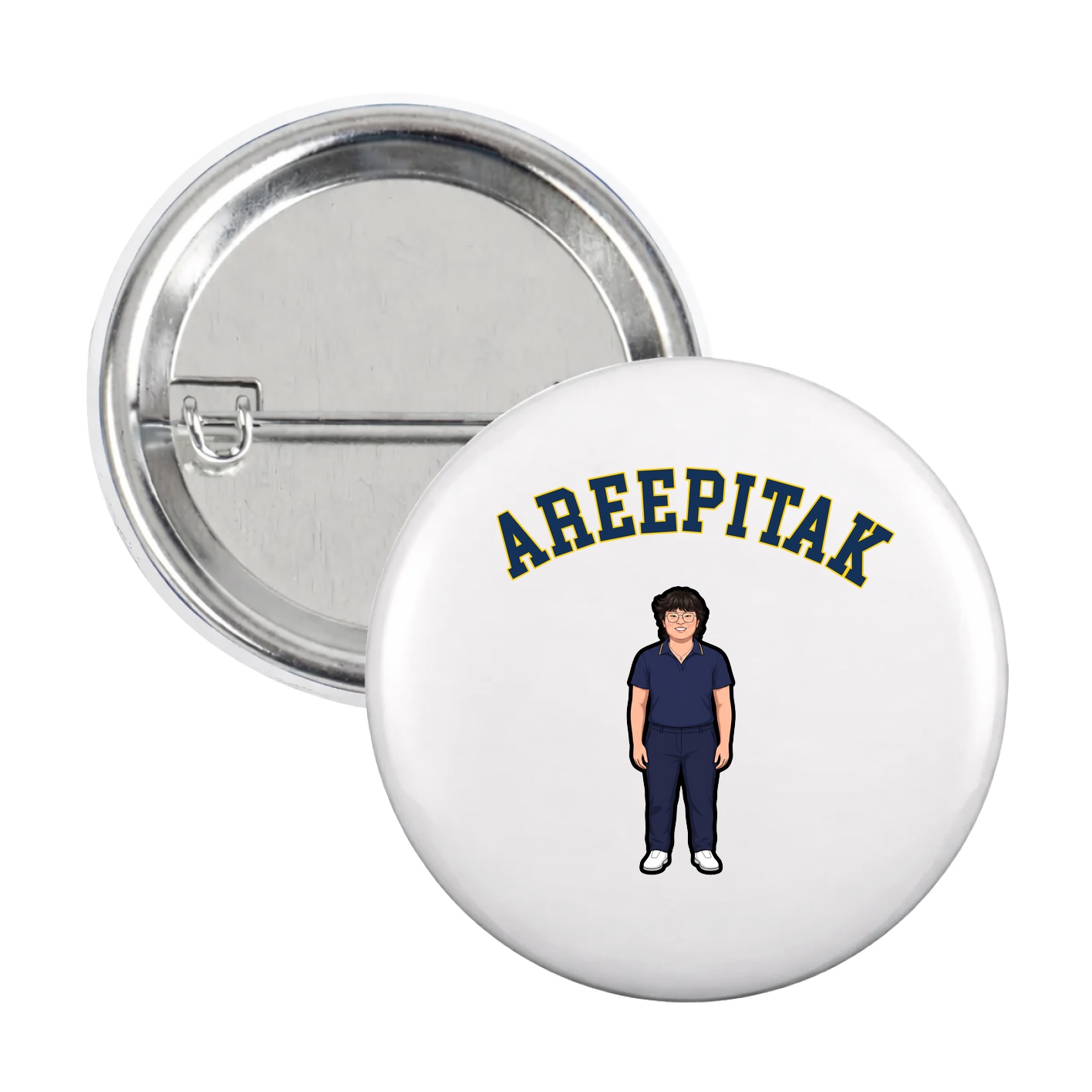 Game Day Button — Shirsey Arch in White