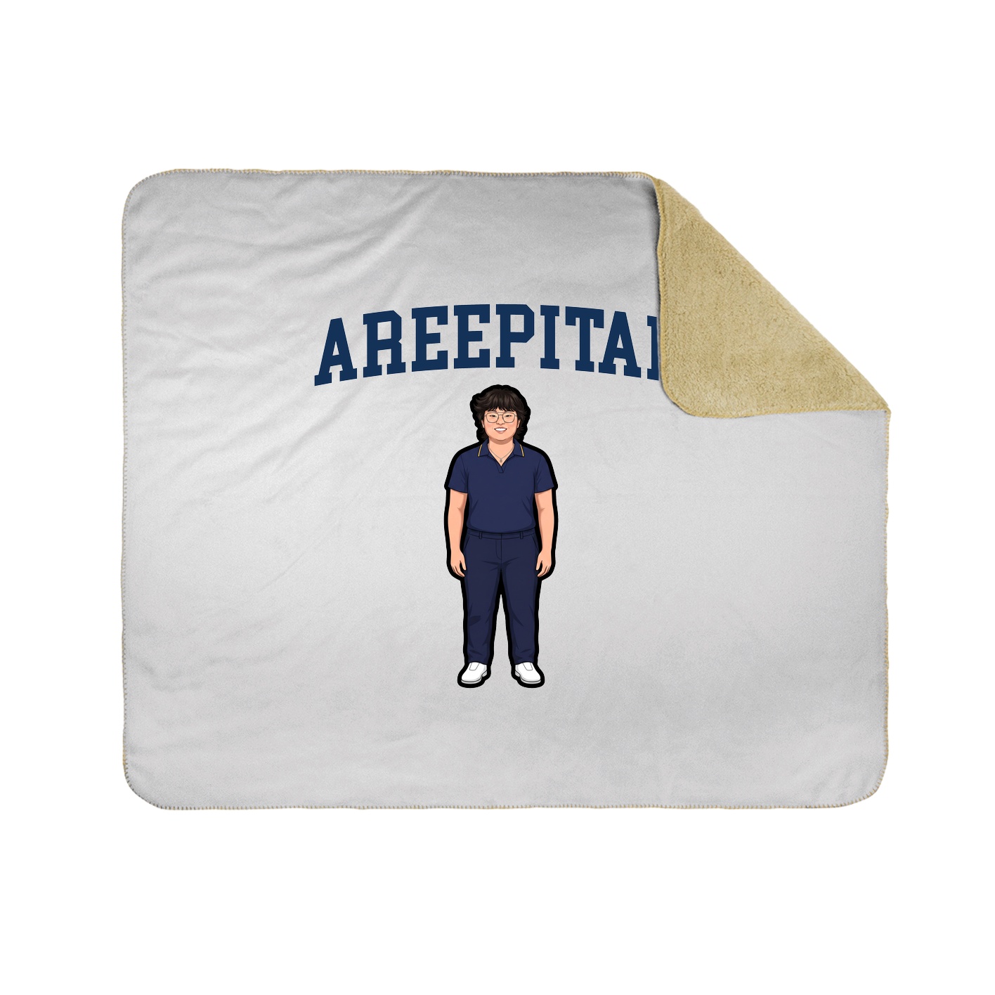 Throw Blanket — Shirsey in White