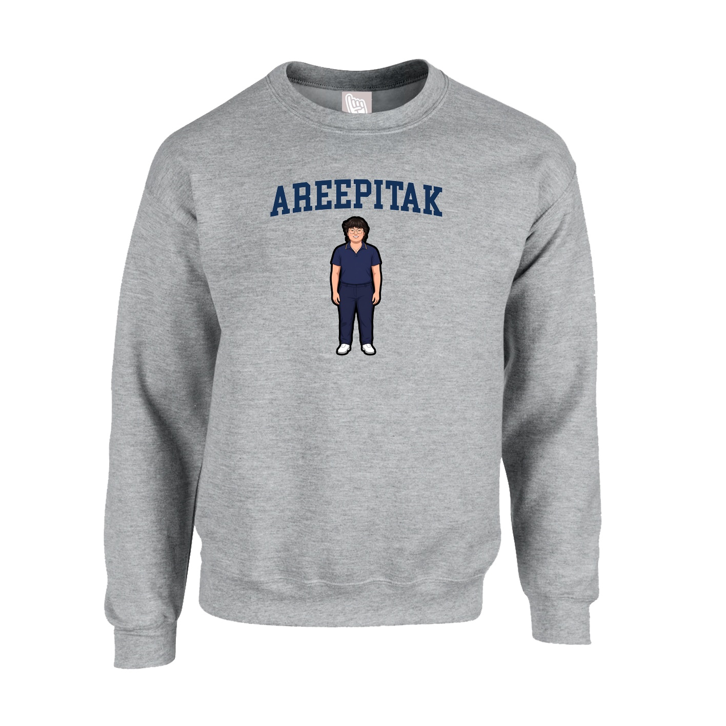 Fleece Crew — Shirsey in Grey