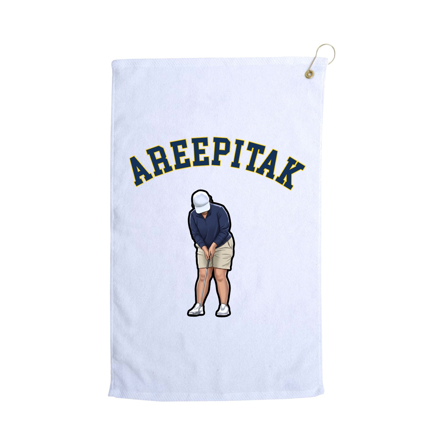 Golf Towel — Shirsey Arch in White