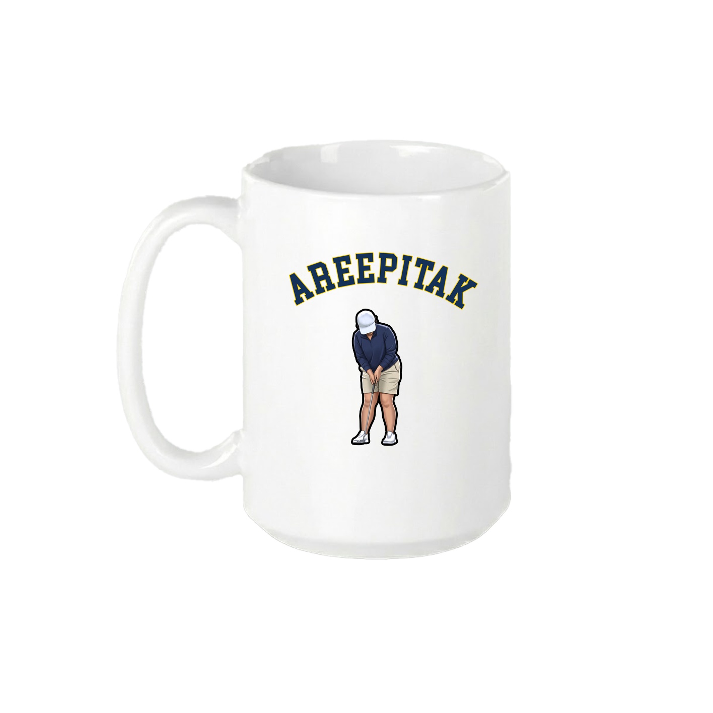 15oz Coffee Mug — Shirsey Arch in White