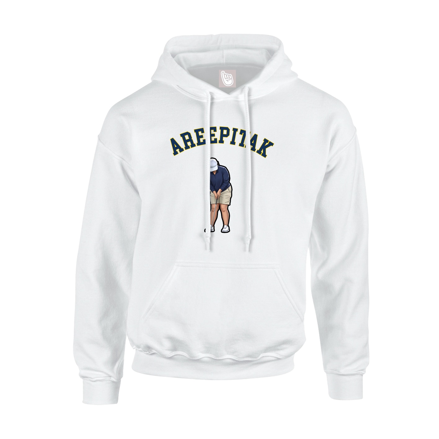 Youth Hoodie — Shirsey Arch in White
