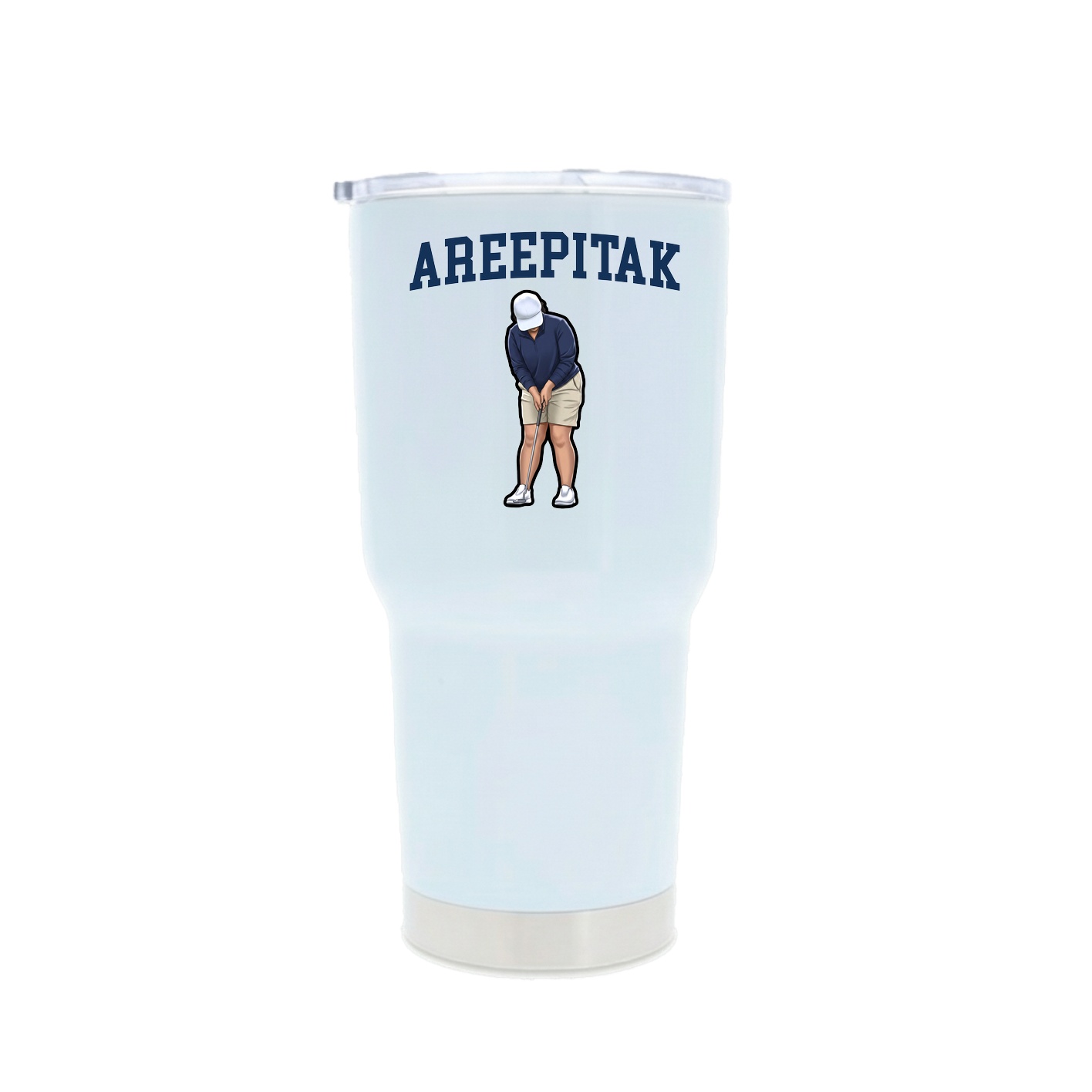 30oz Stainless Steel Tumbler — Shirsey in White