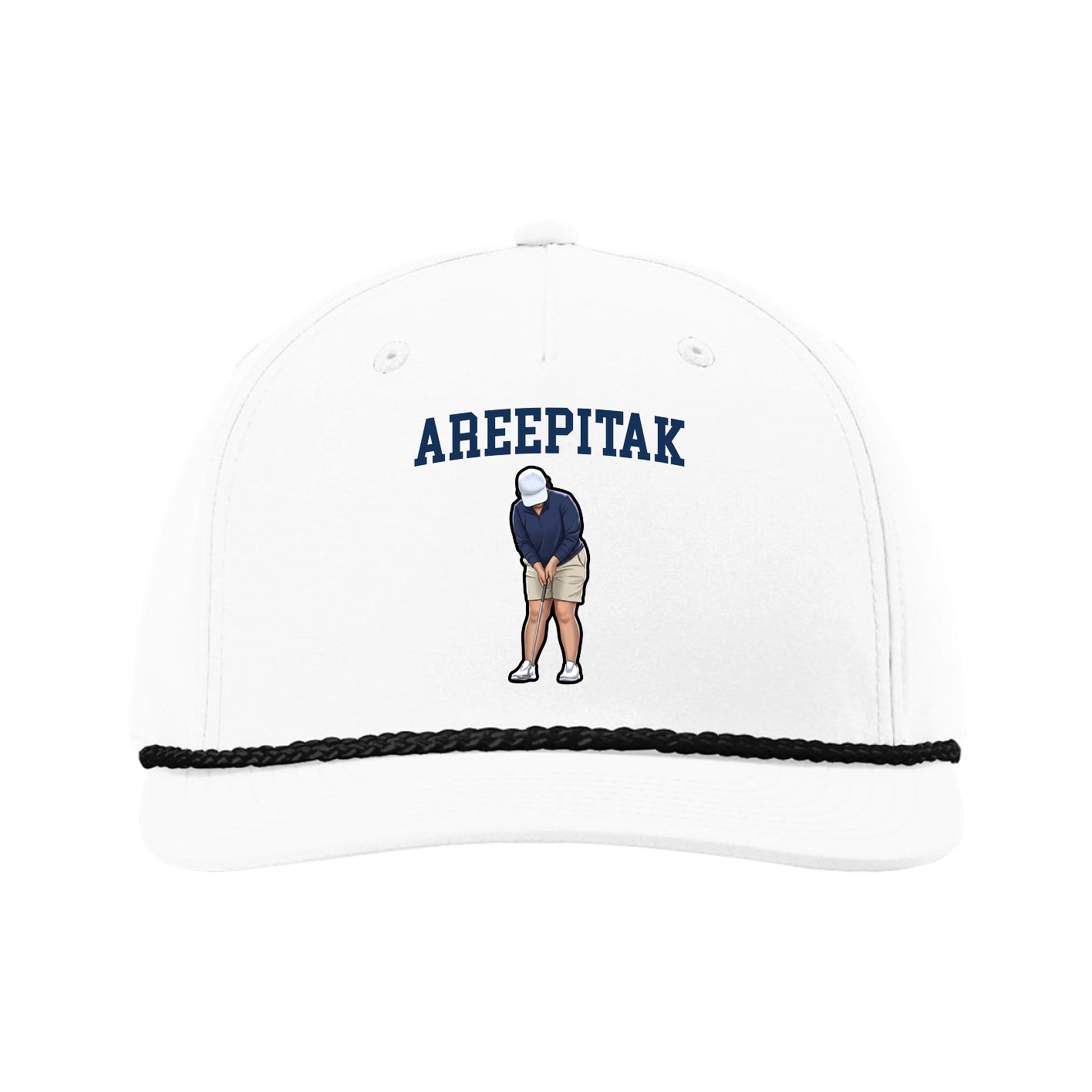 Five-Panel Classic Rope Cap — Shirsey in White