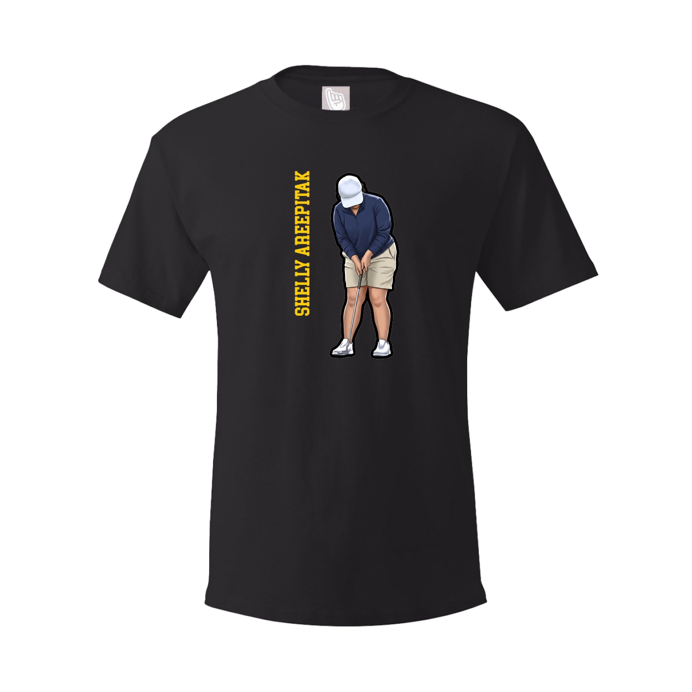 Youth Tee — Name Vertical in Black