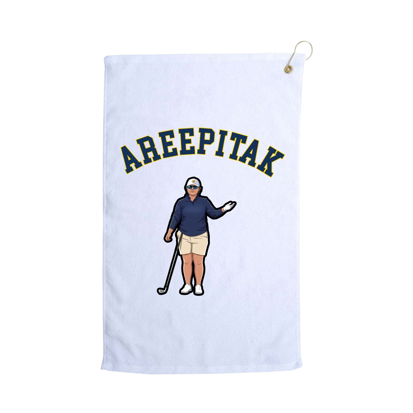Golf Towel — Shirsey Arch in White