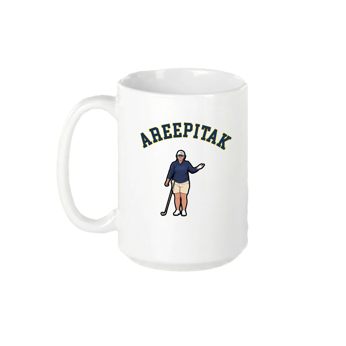 15oz Coffee Mug — Shirsey Arch in White