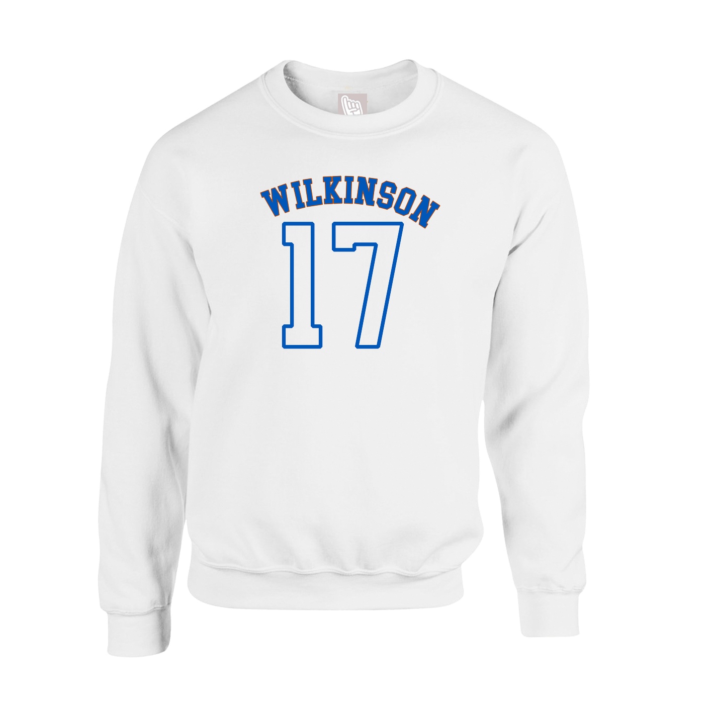 Fleece Crew — Shirsey Arch in White
