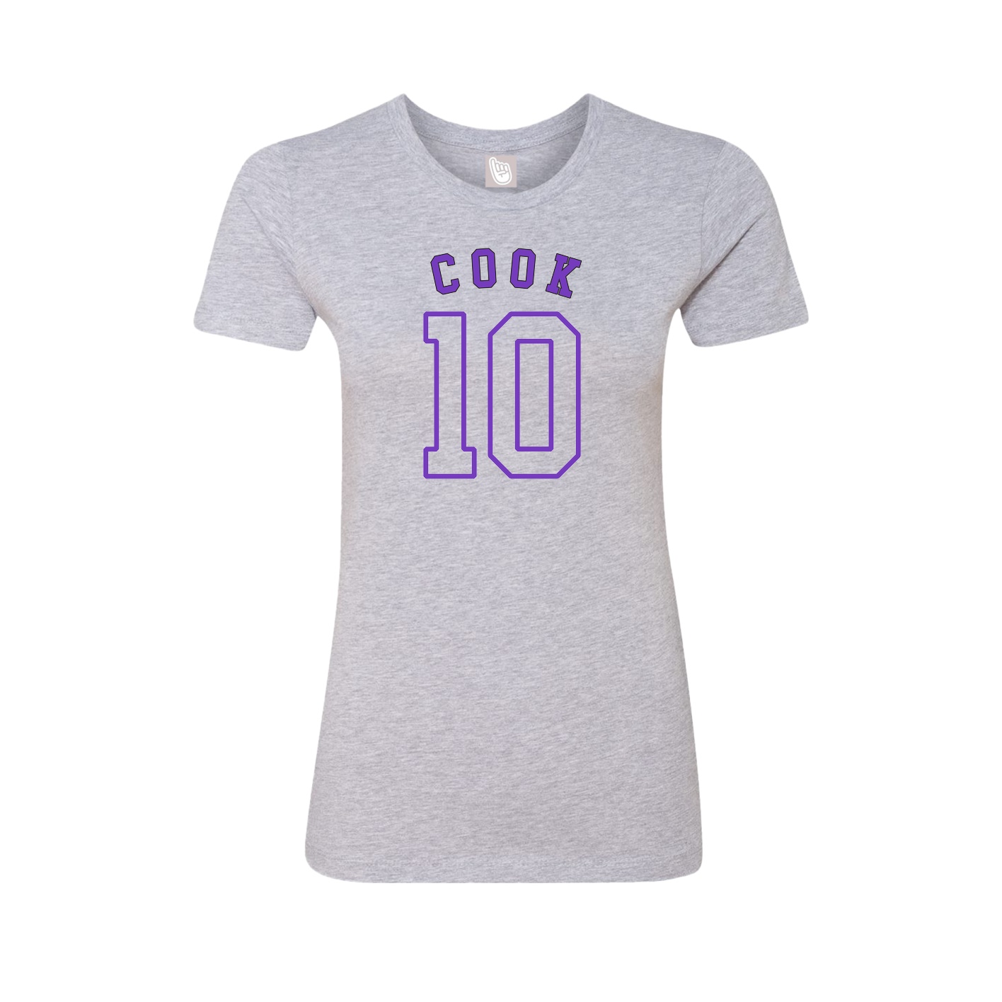 Fitted Women's Tee — Shirsey Arch in Grey