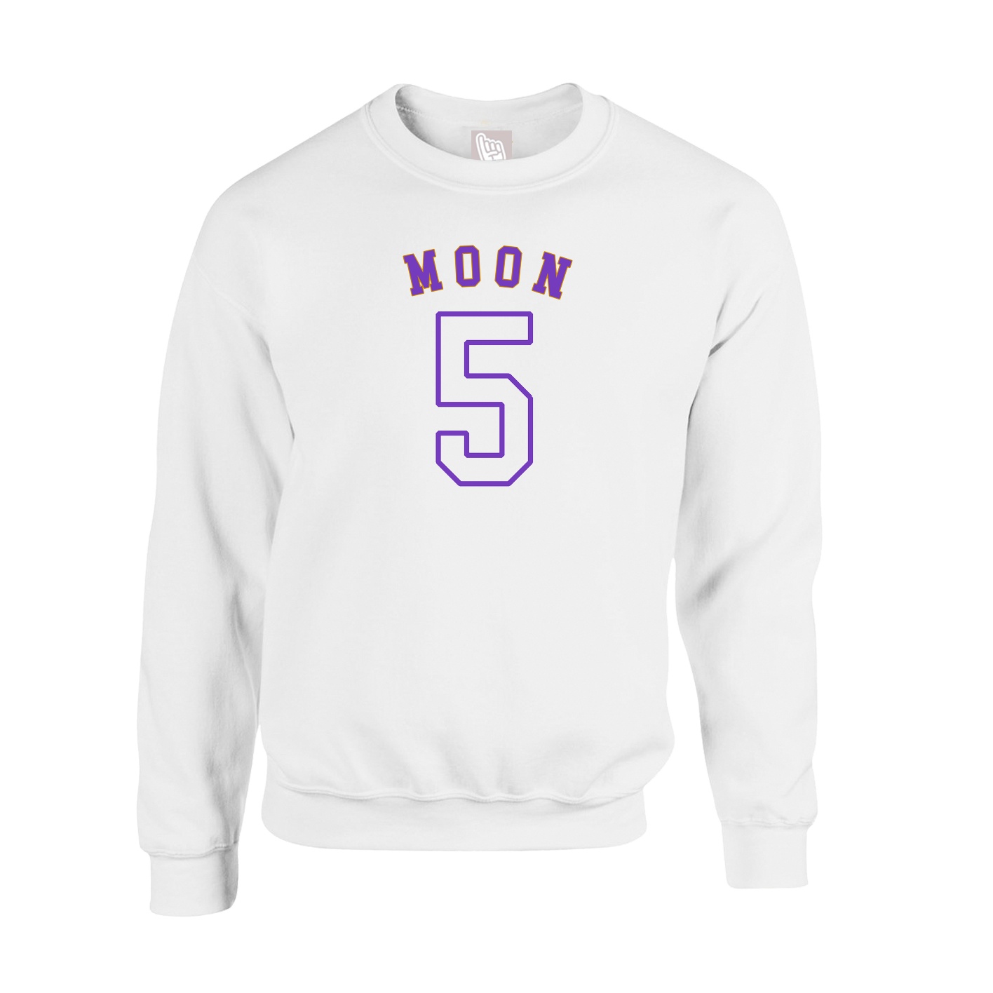 Fleece Crew — Shirsey Arch in White