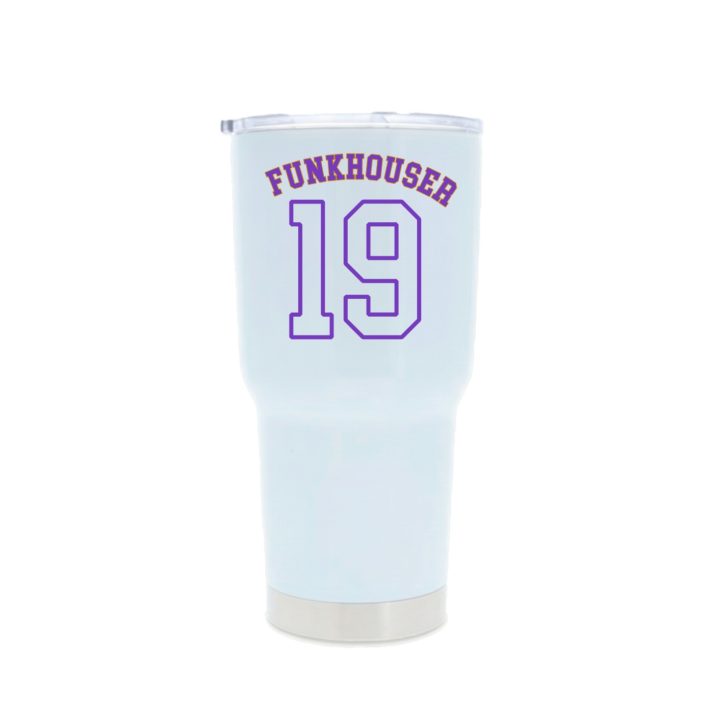 30oz Stainless Steel Tumbler — Shirsey Arch in White