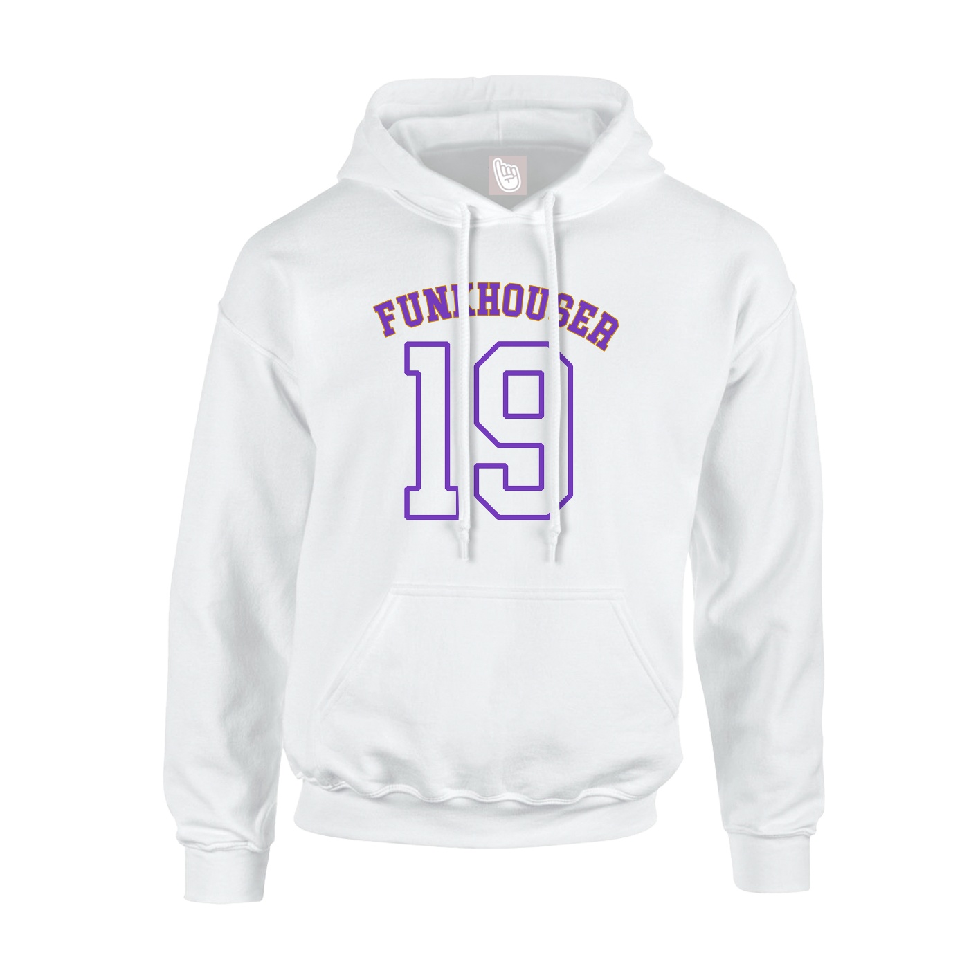 Youth Hoodie — Shirsey Arch in White