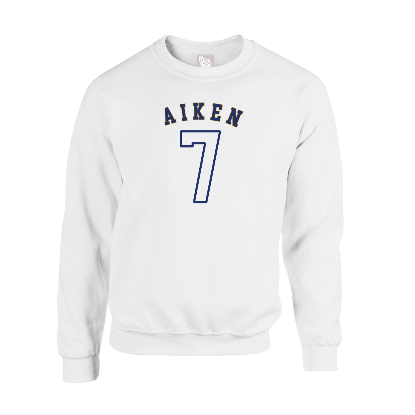 Fleece Crew — Shirsey Arch in White