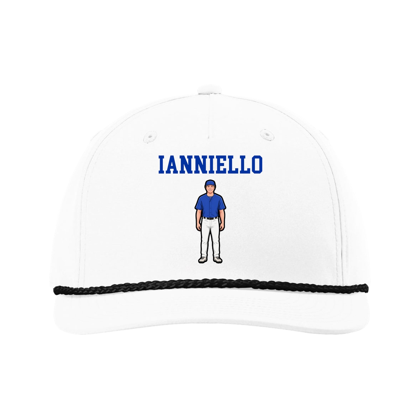 Five-Panel Classic Rope Cap — Shirsey in White