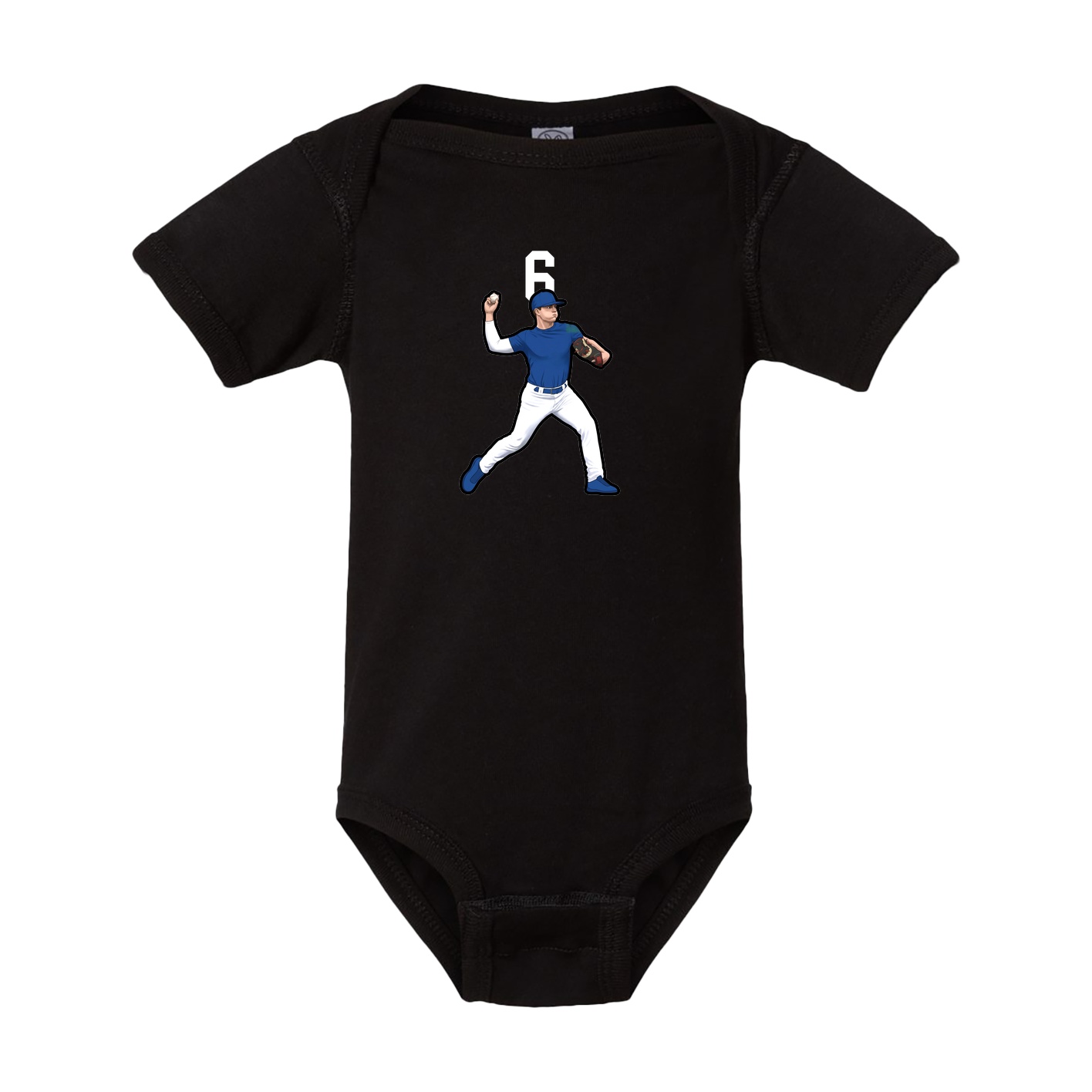 Baby Onesie — Number Top in Black