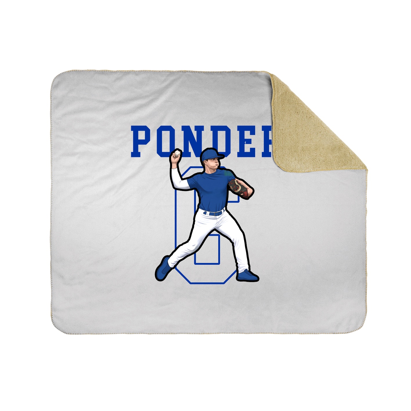 Throw Blanket — Shirsey in White