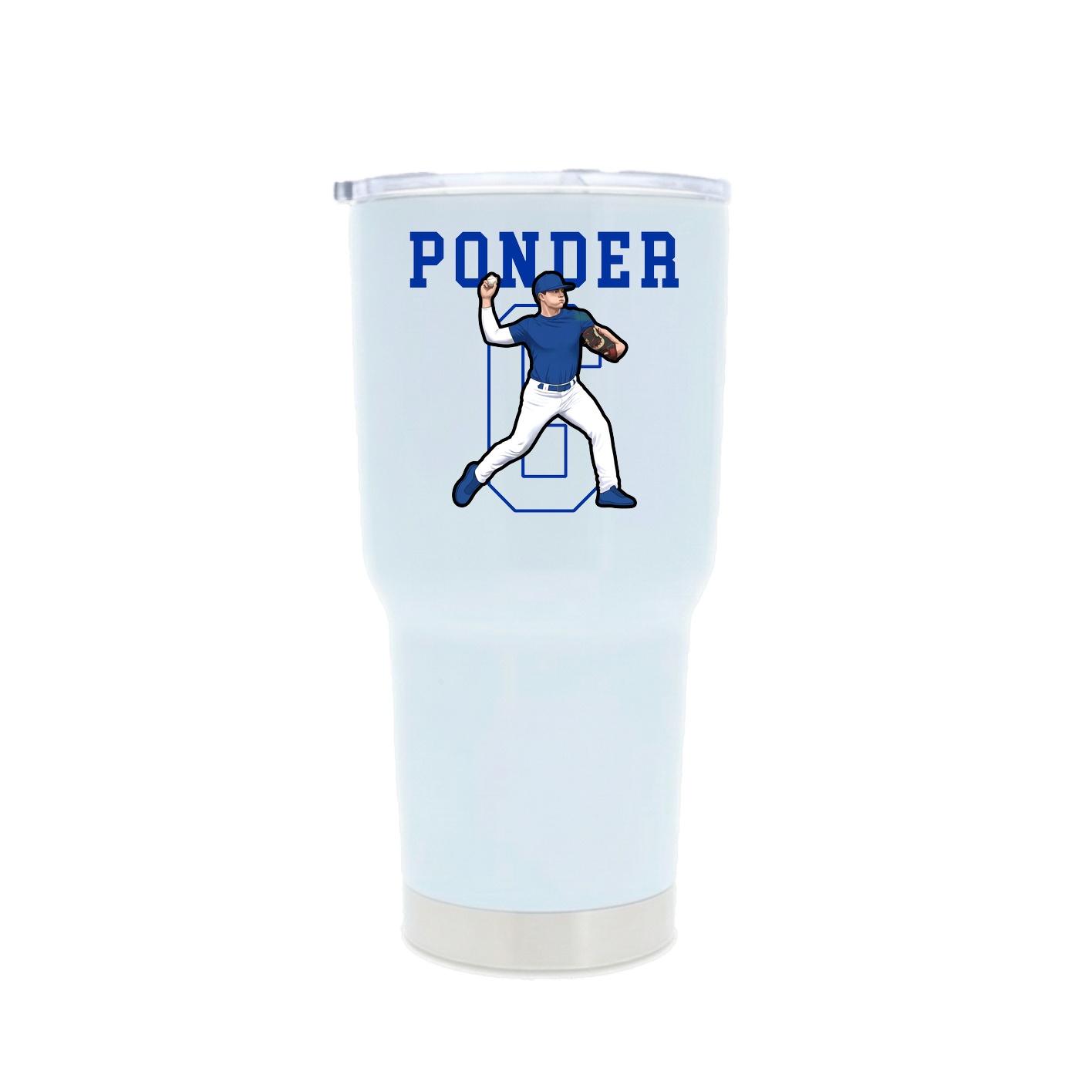 30oz Stainless Steel Tumbler — Shirsey in White