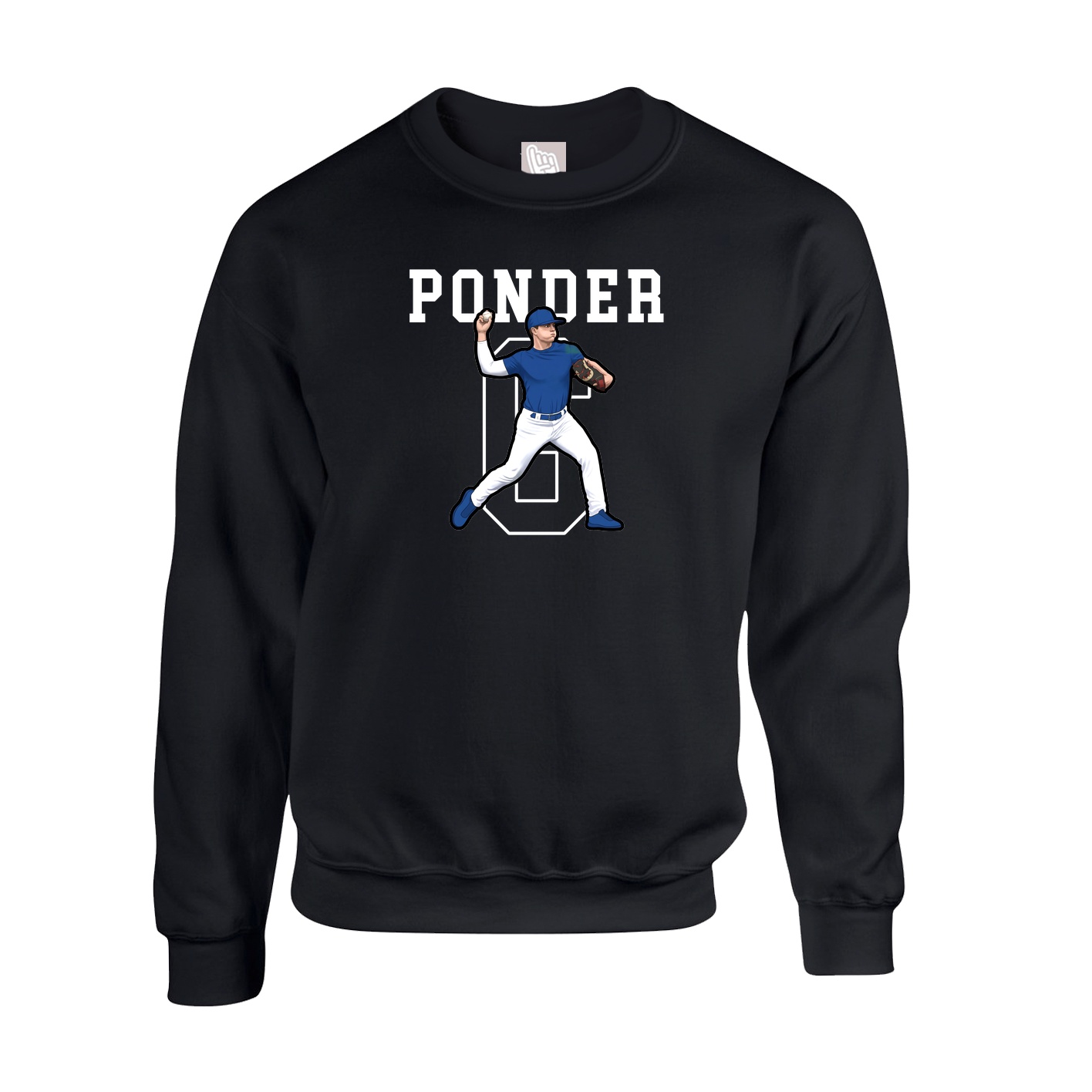 Fleece Crew — Shirsey in Black