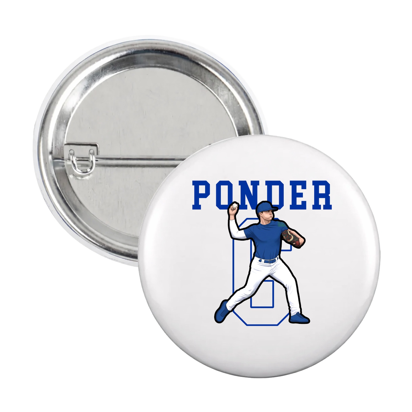 Game Day Button — Shirsey in White