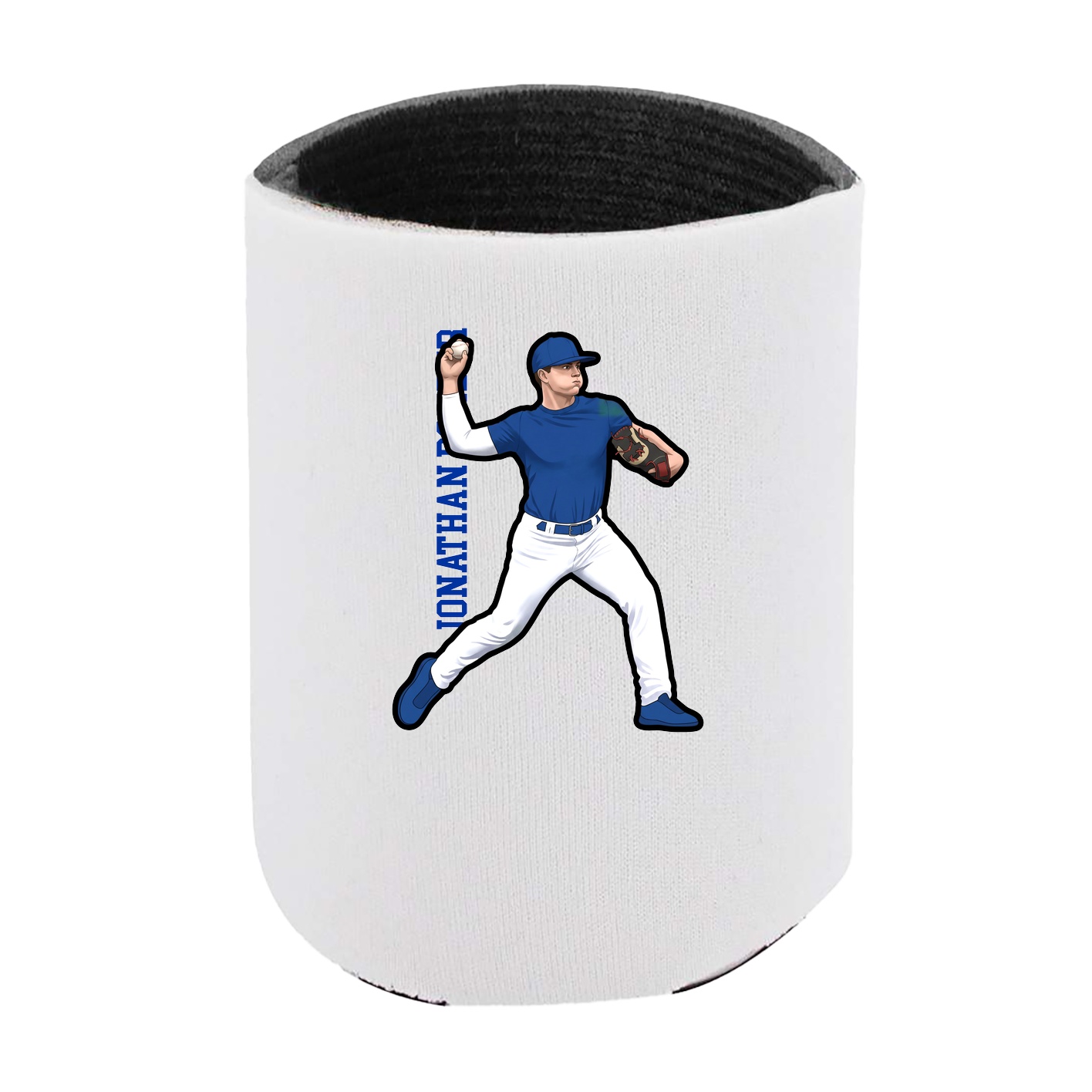 Can Holder — Name Vertical in White