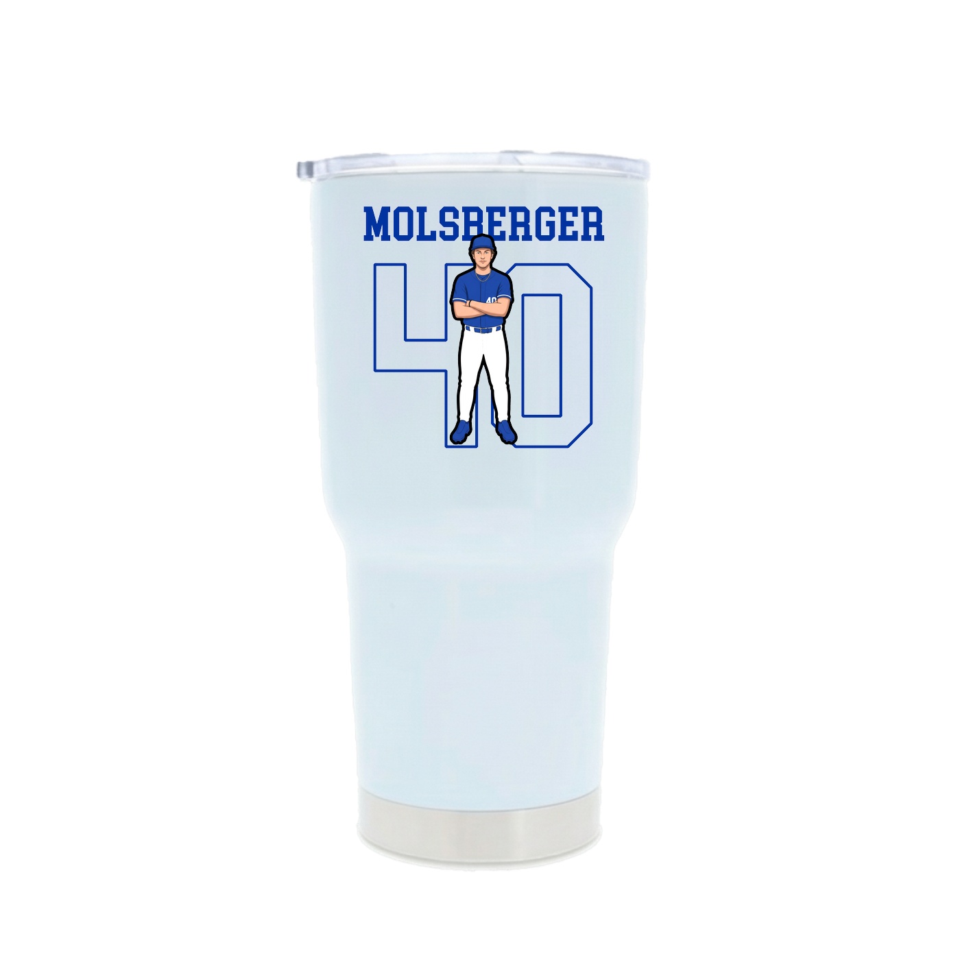 30oz Stainless Steel Tumbler — Shirsey in White