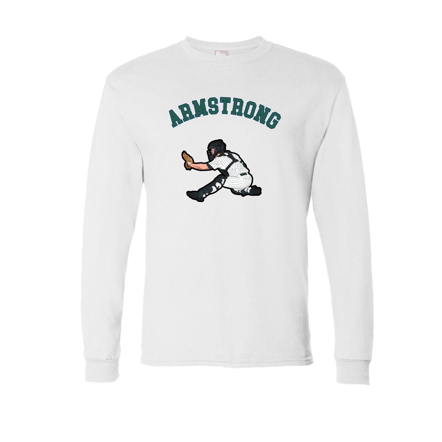 Long Sleeve Tee — Shirsey Arch in White
