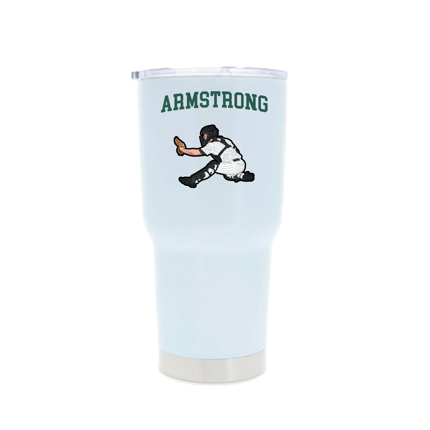 30oz Stainless Steel Tumbler — Shirsey in White