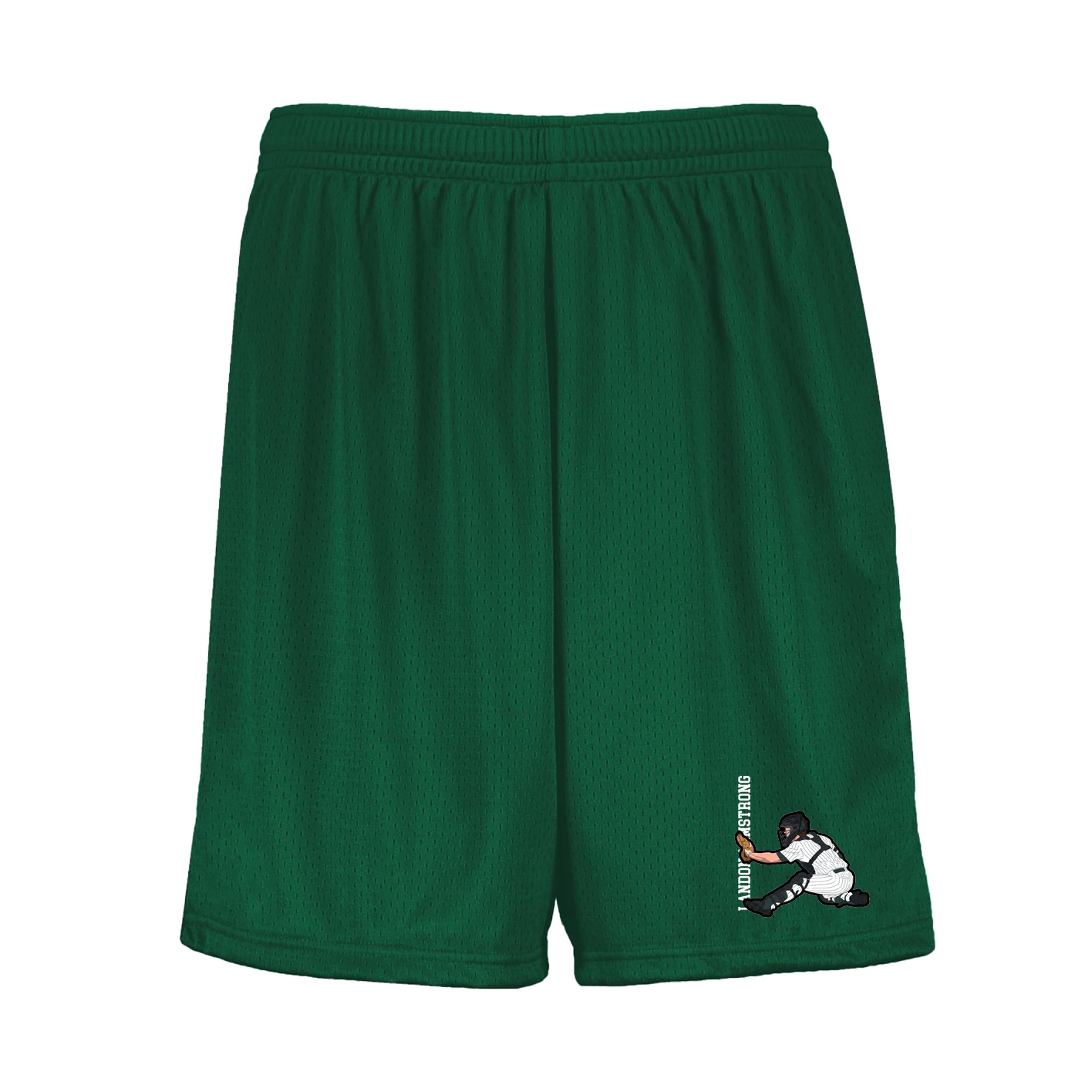 Shorts — Name Vertical in Green