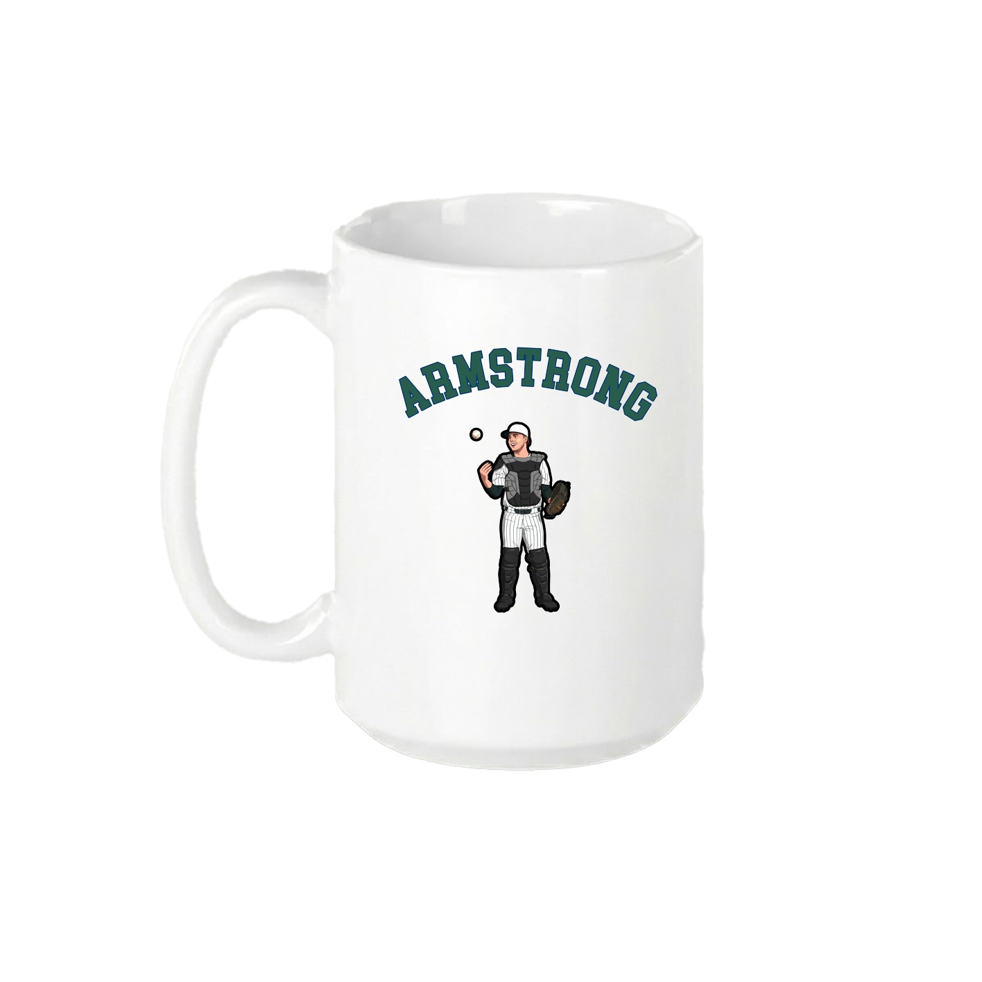 15oz Coffee Mug — Shirsey Arch in White
