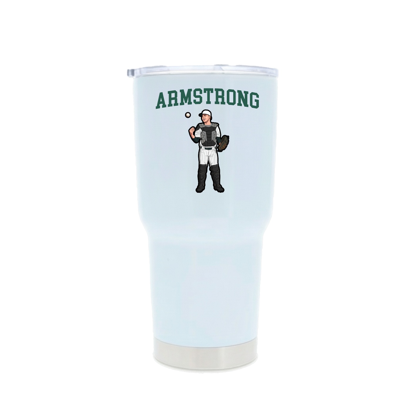30oz Stainless Steel Tumbler — Shirsey in White