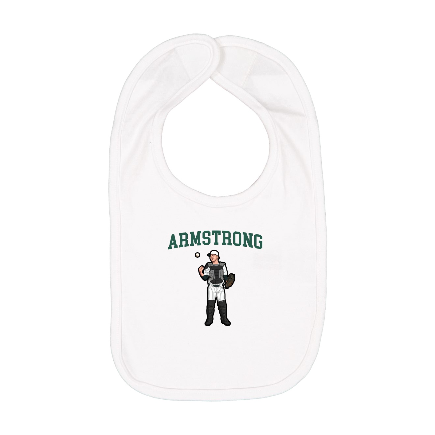 Infant Bib — Shirsey in White