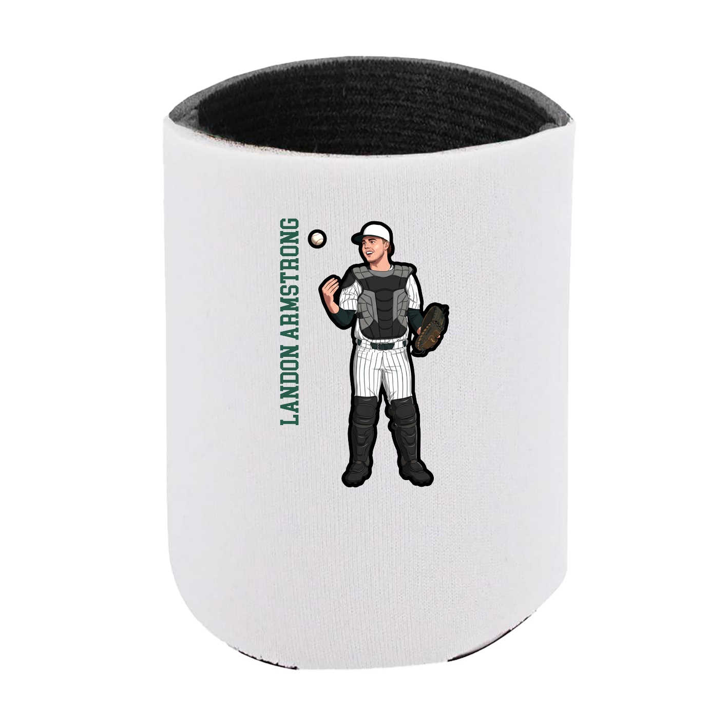 Can Holder — Name Vertical in White