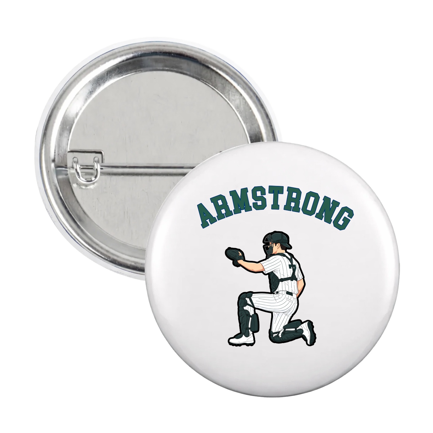 Game Day Button — Shirsey Arch in White