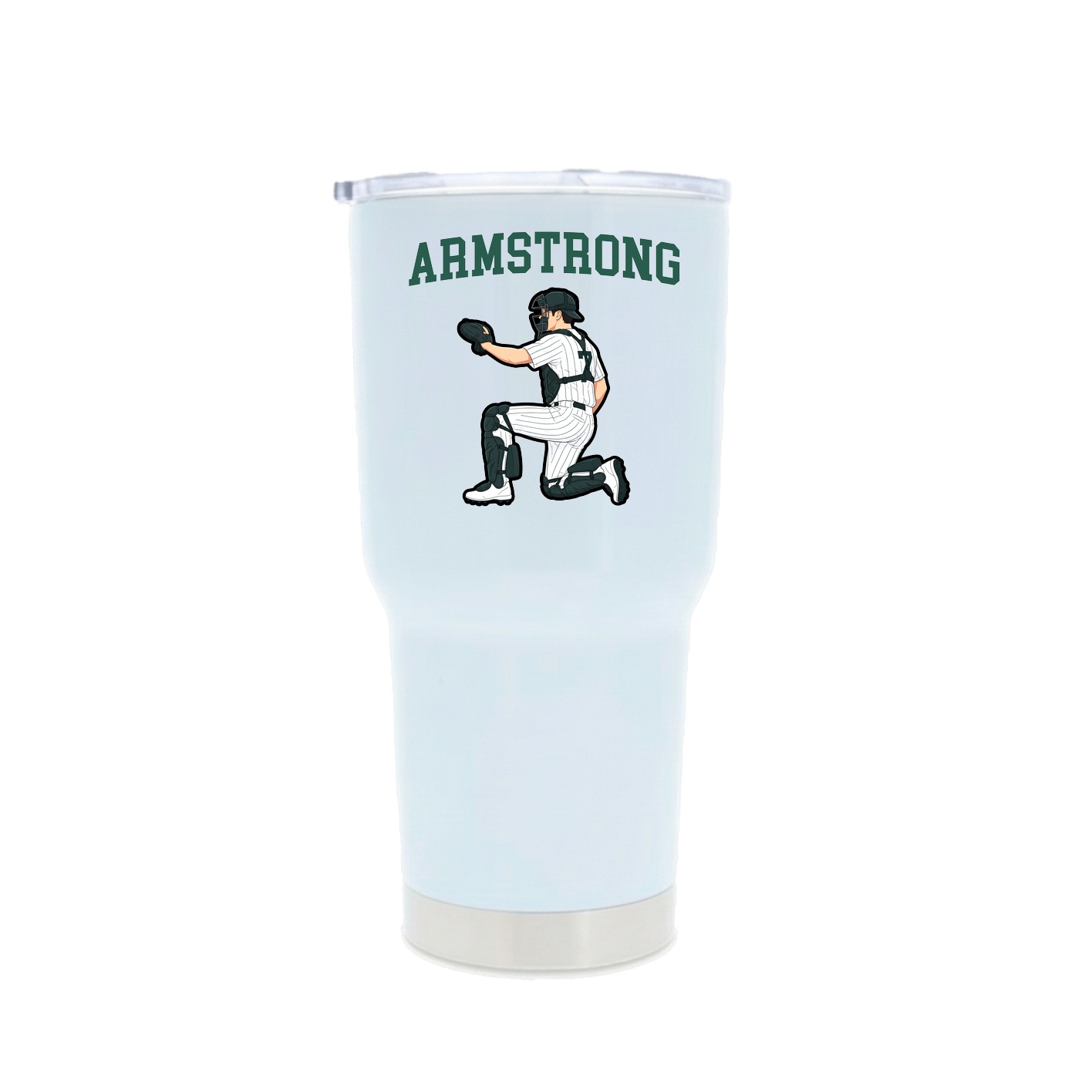 30oz Stainless Steel Tumbler — Shirsey in White