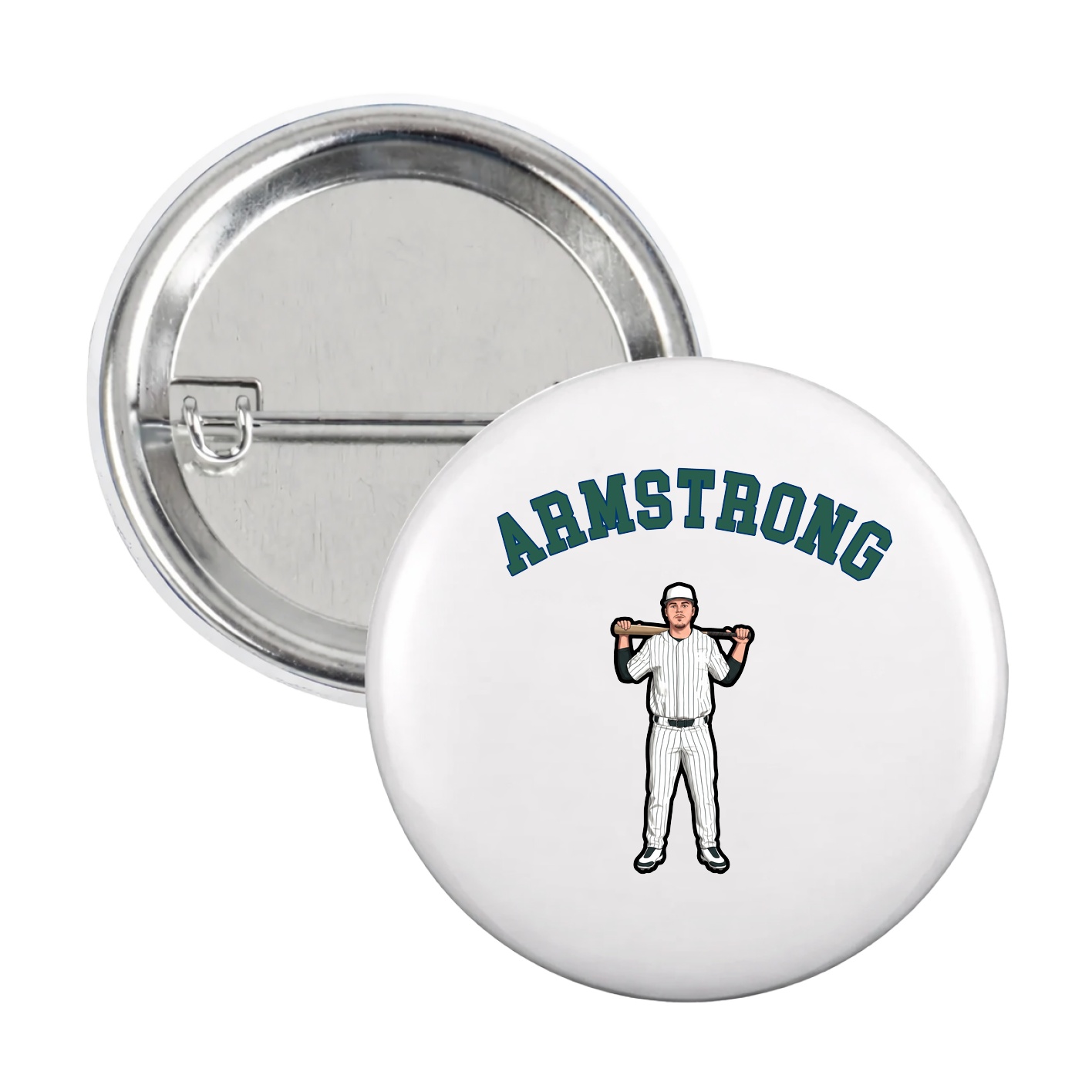 Game Day Button — Shirsey Arch in White