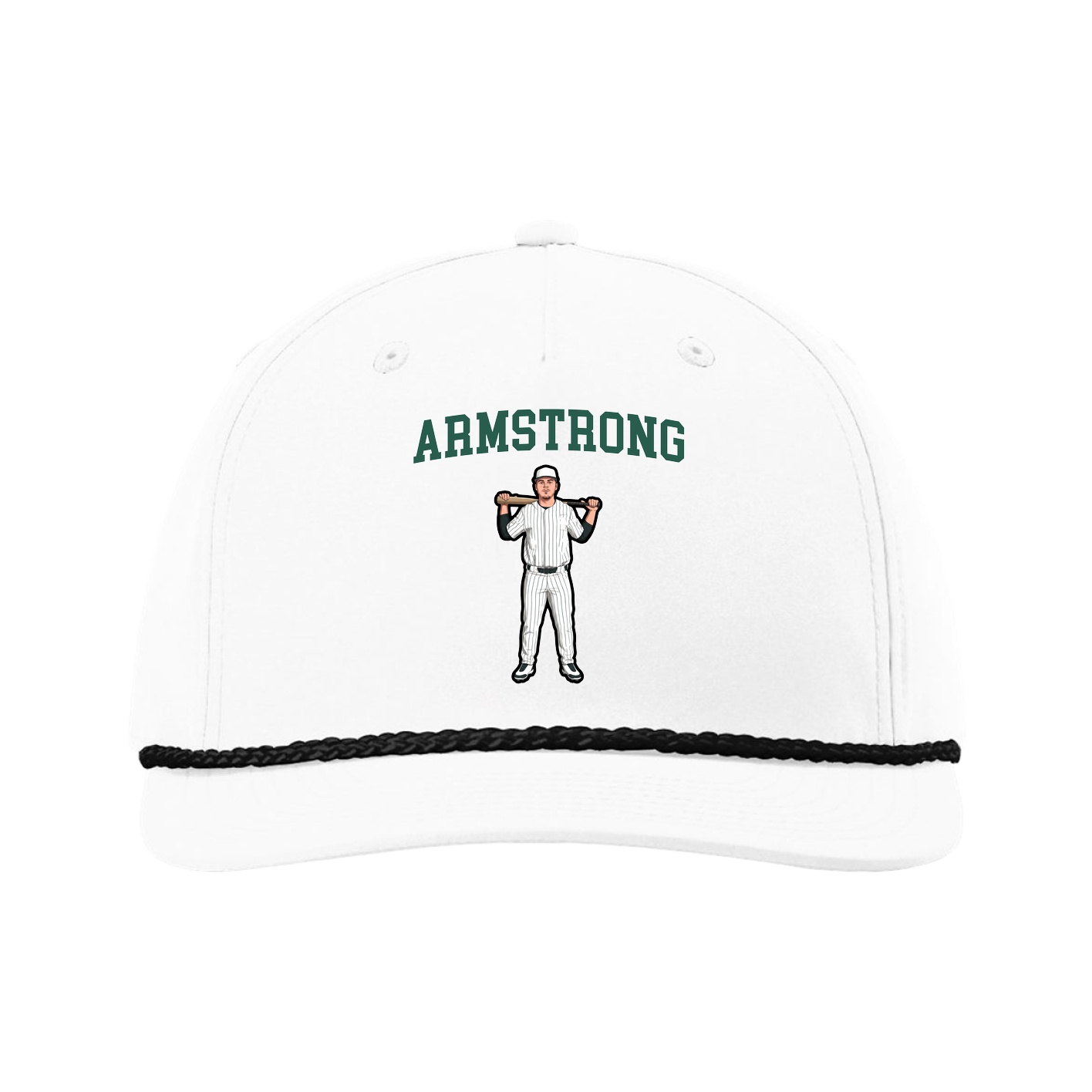 Five-Panel Classic Rope Cap — Shirsey in White