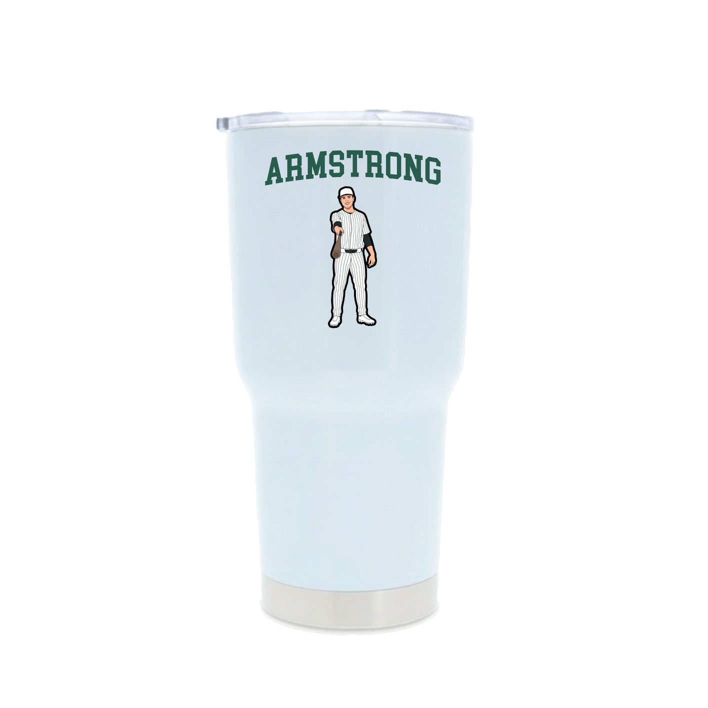 30oz Stainless Steel Tumbler — Shirsey in White