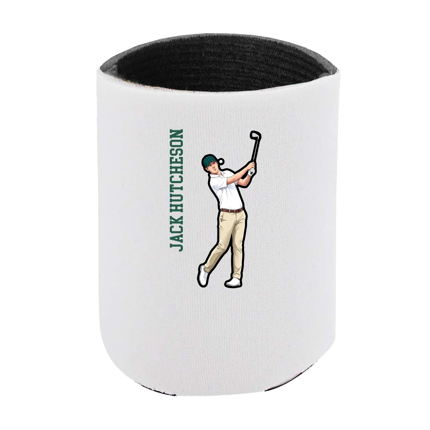 Can Holder — Name Vertical in White