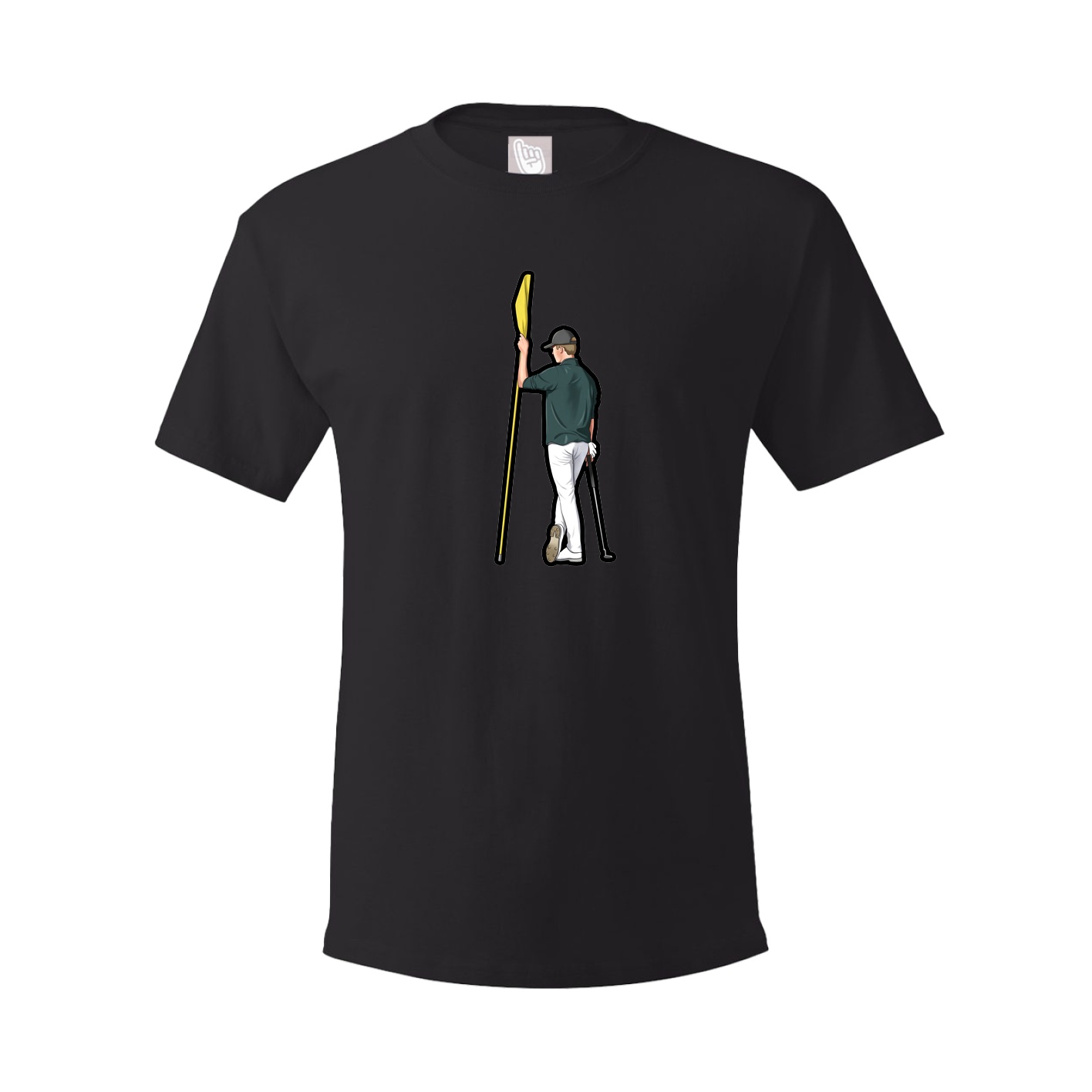 Tee — Name Vertical in Black