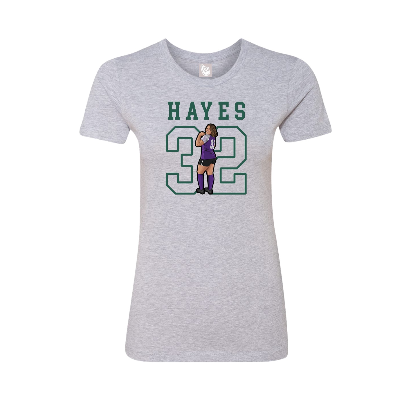 Fitted Women's Tee — Shirsey in Grey