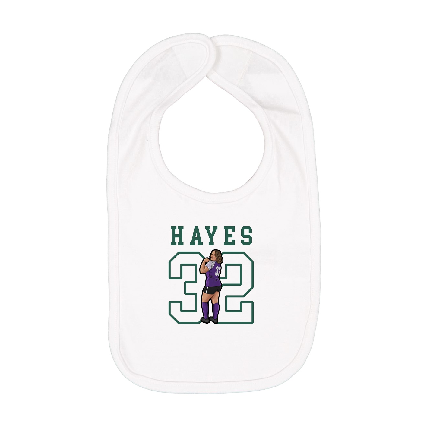 Infant Bib — Shirsey in White