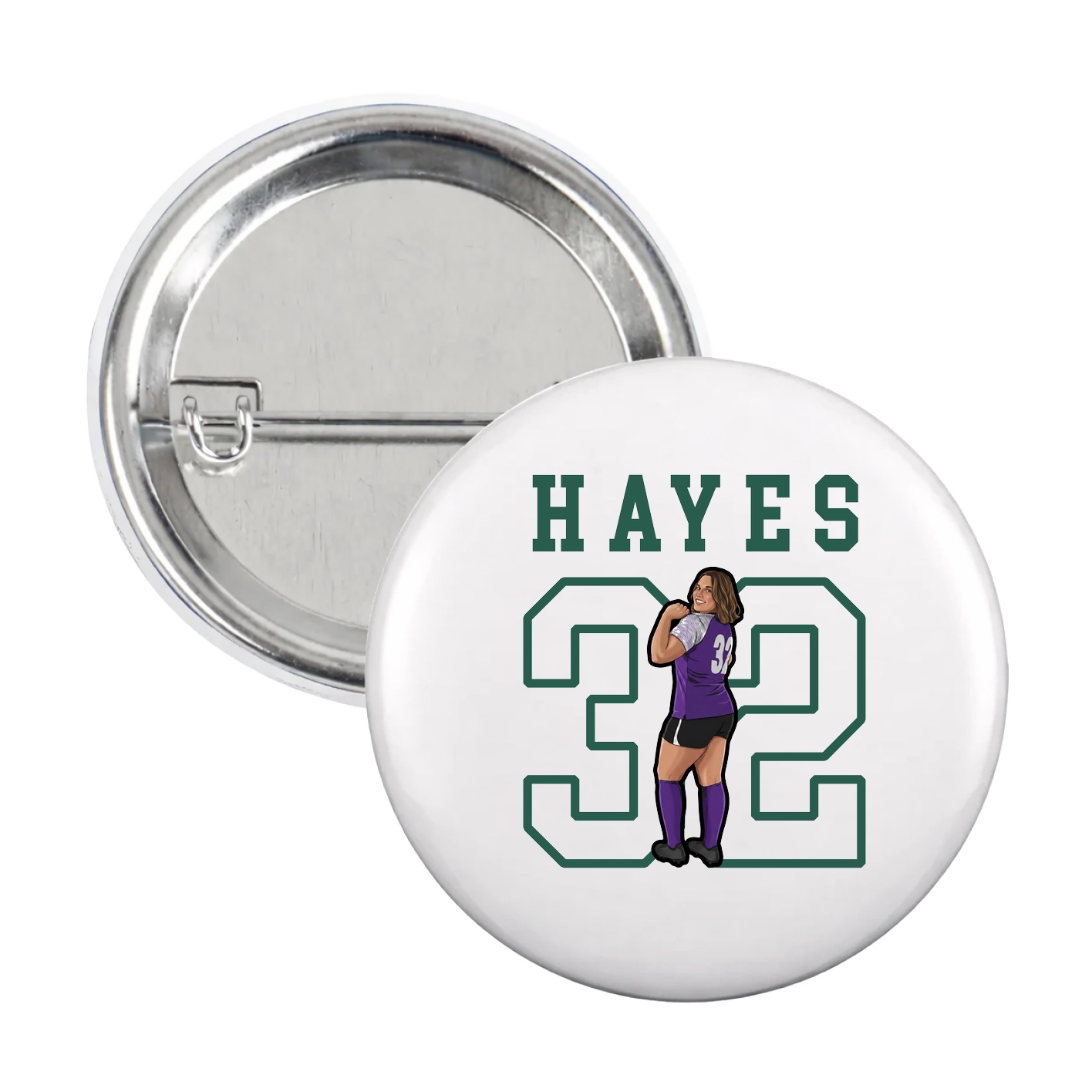 Game Day Button — Shirsey in White