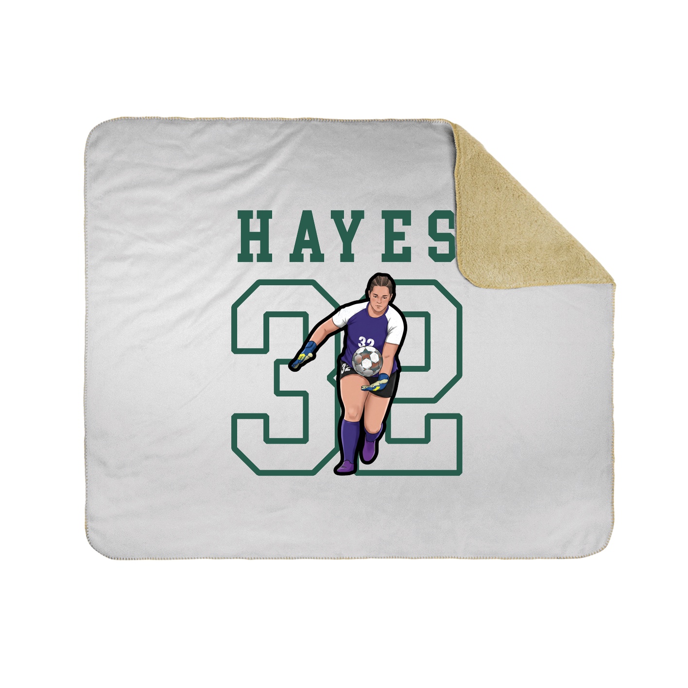 Throw Blanket — Shirsey in White