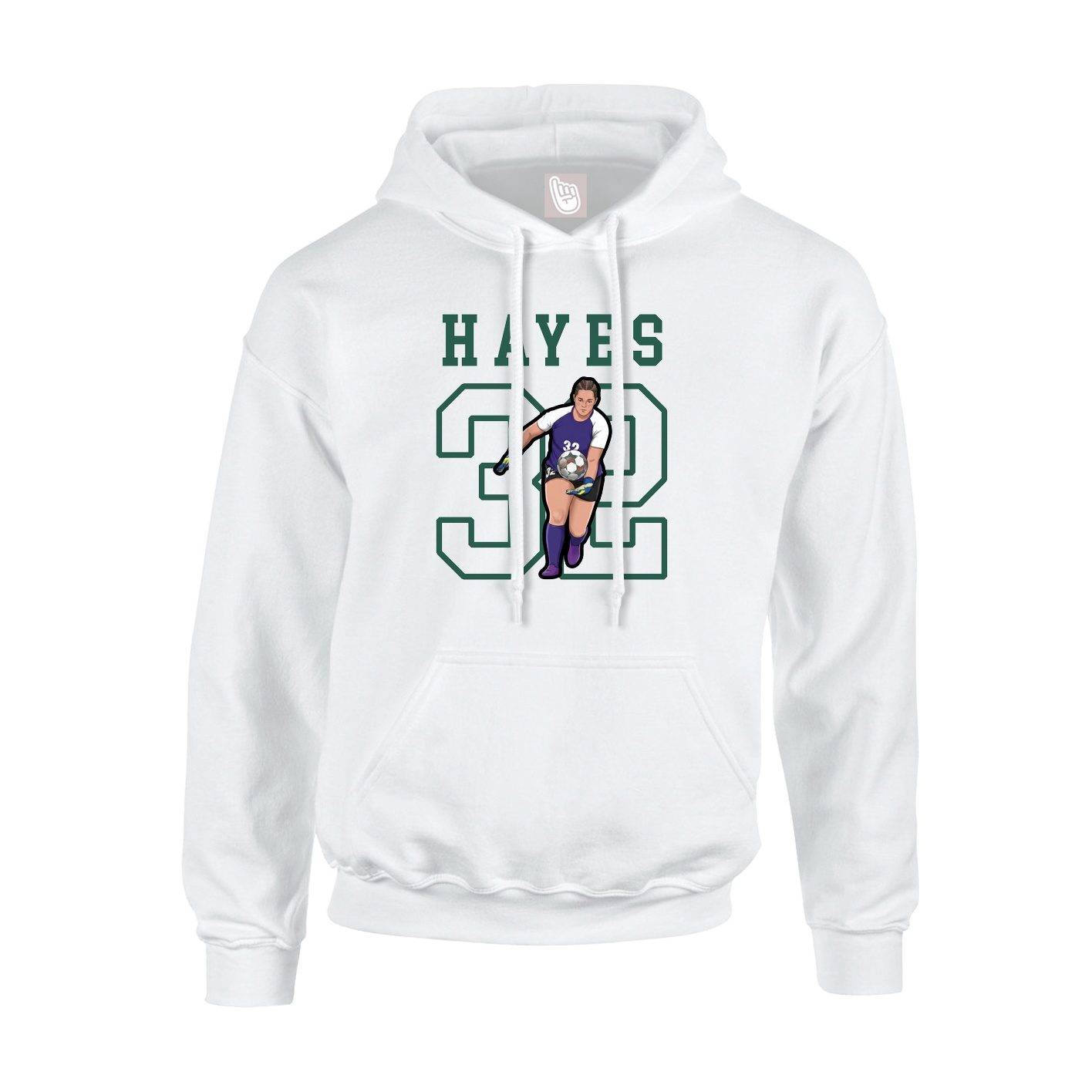 Hoodie — Shirsey in White