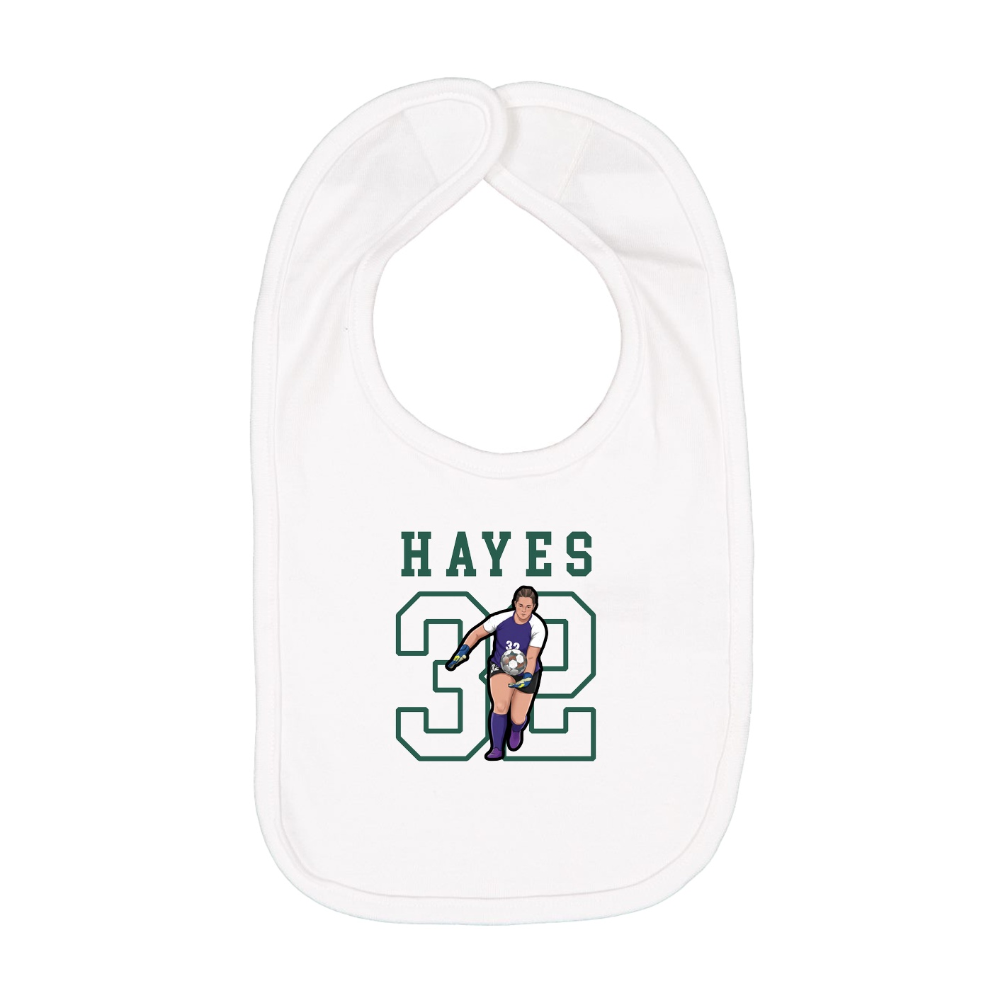 Infant Bib — Shirsey in White