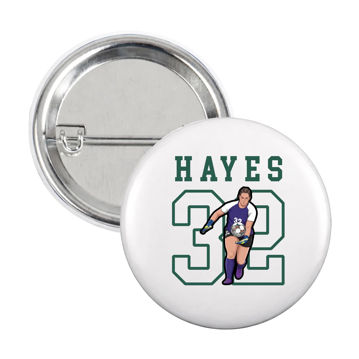Game Day Button — Shirsey in White